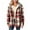Light Wine(Plaid Hooded with Pockets), variant on Coorders Women's Heavyweight Fleece Shacket Jackets with Hooded, Women's Flannel Hooded Plaid 2025 Shacket Thick Coat ,Women's Plus Dark Red,Size L