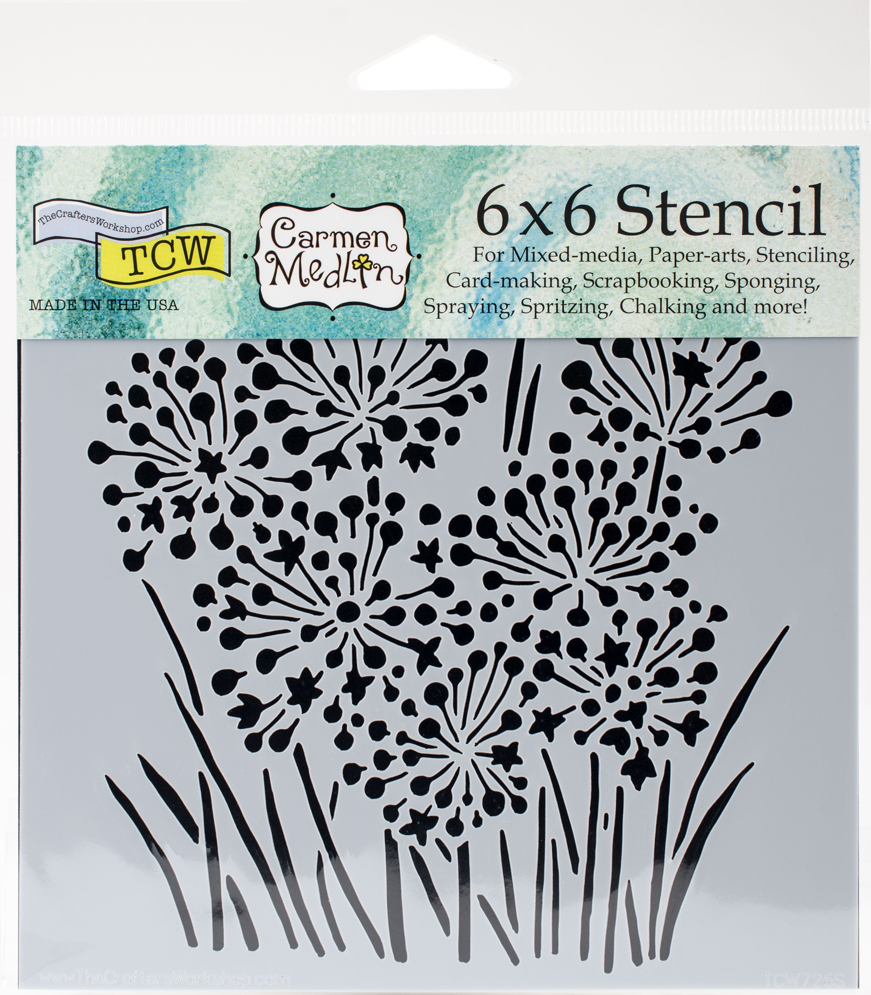Crafter's Workshop Template 6'X6'-Onion Blossoms