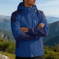 thumbnail image 6 of Yaoyar Rain Zip Jackets for Men Lightweight Outdoor Hiking Travel Jacket Waterproof Raincoat Athletic Hooded Shirts, 6 of 7