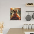 thumbnail image 6 of Rateoe Maple Leaf Meditating Chihuahua Pattern Decorative Picture – Unique Modern Wall Art, Ready-to-Hang Canvas Print for Home (Vertical), 6 of 6