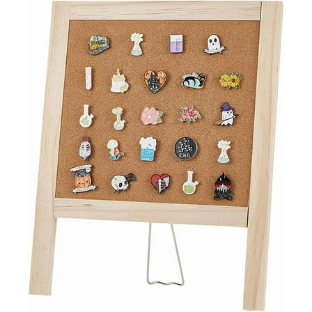 Small Cork Board for Desk Cork Board with Stand Desk Decorative Pin Bulletin Board for Home Desk Message School Office Decor 14.96x11.85 Inch