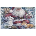 thumbnail image 2 of BZSMCE Set of 2 Pieces Kitchen Window Curtain Fashion Winter Whimsy Printed 27x24in/27x36in, 2 of 9