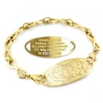 thumbnail image 1 of MedicEngraved Yellow Gold Stainless Steel Custom Medical Alert Bracelet - 6mm Infinity Link, 1 of 7
