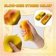 thumbnail image 2 of Slow Rise Squishy Toy with Baked Mochi Design, 1-Pack, Yellow and Orange Gradient, for Desk Play, Squeeze Toy, 2 of 7
