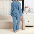 thumbnail image 5 of Hearthz Fleece Pajama Set for Women 2 Piece Fuzzy Fleece Pajama Loungewear Winter Sherpa Long Sleeve Tops Trousers Sleepwear Sets, 5 of 5