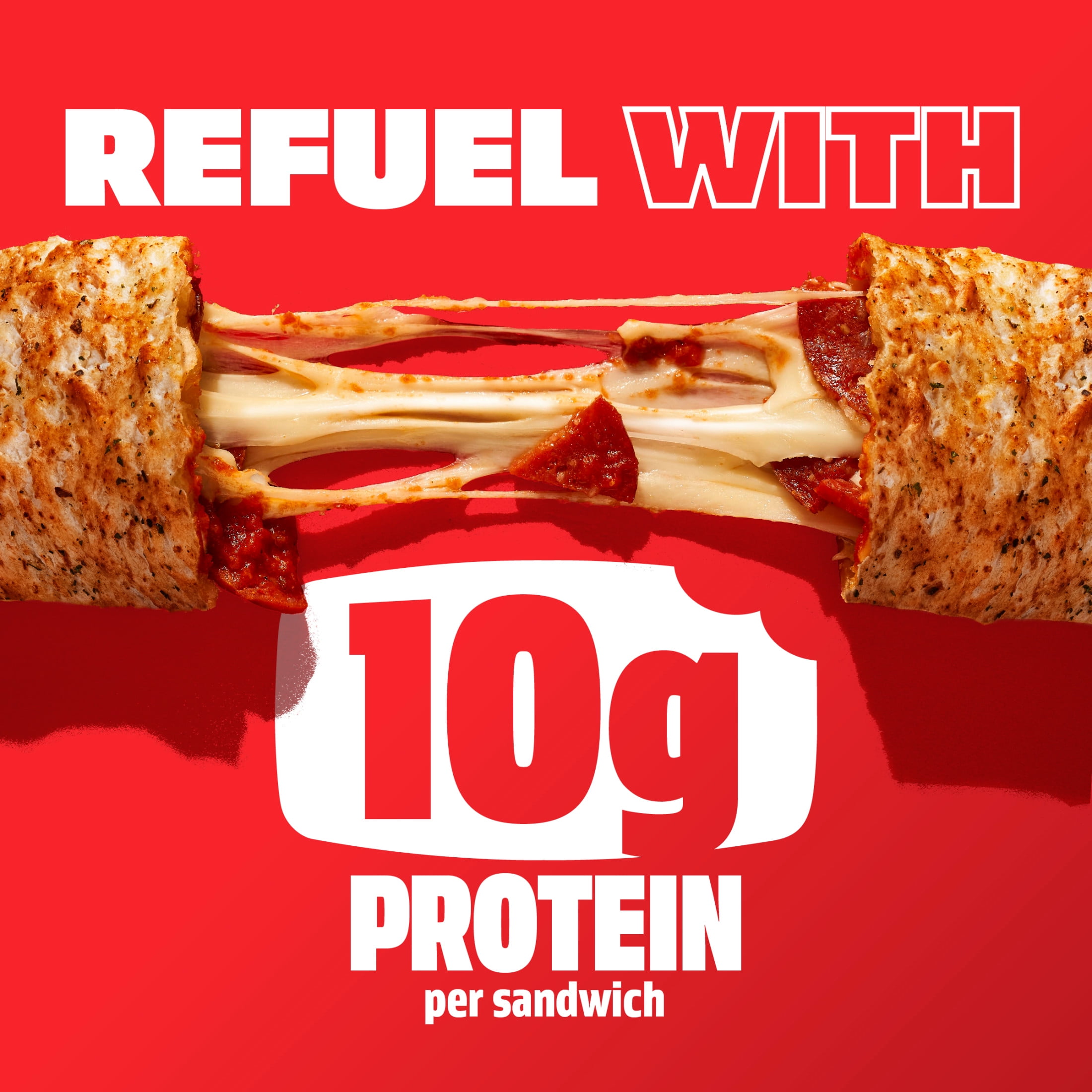Hot Pockets Frozen Snacks Pepperoni Pizza Crispy Italian Style Crust Snacks, 22.5 oz, 5 Count Box  (Frozen)