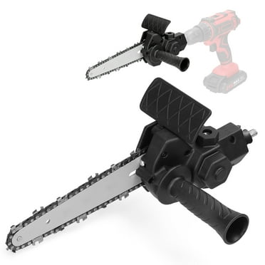 6 inch Electric Drill Modified to Electric Chainsaw Tool Attachment Electric Chainsaws Accessory Practical Modification Tool Set Woodworking Cutting Tool