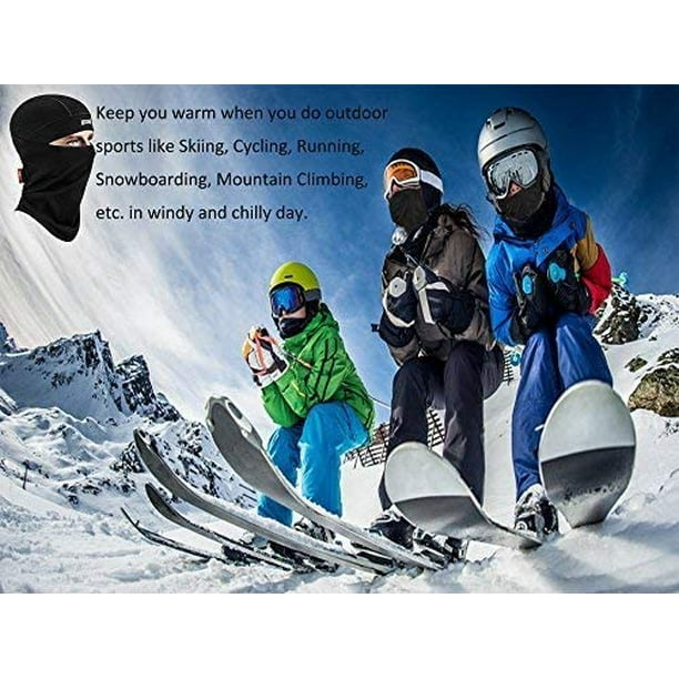 AIMTYD Cagoule Chauffe-Visage Coupe-Vent Polaire pour Homme et Femme - pour  l'hiver par Temps Froid Ski Cyclisme Course à Pied Randonnée 
