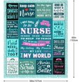 thumbnail image 4 of Nurse Gifts for Women, Nurse Appreciation Gifts, Nurses Week Gifts, Nurse Practitioner Gifts, Nursing Student Graduation Gifts for New Nurse, LPN/RN Gifts for Nurses Throw Blanket 60"x50", 4 of 6