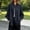 Black, variant on Mandarin Collar Women's Everyday Workwear Fashion Tops Solid Frog Buttons Blouson Elastic Cuffs Long Sleeve Vacation Blouses Relaxed Fit M