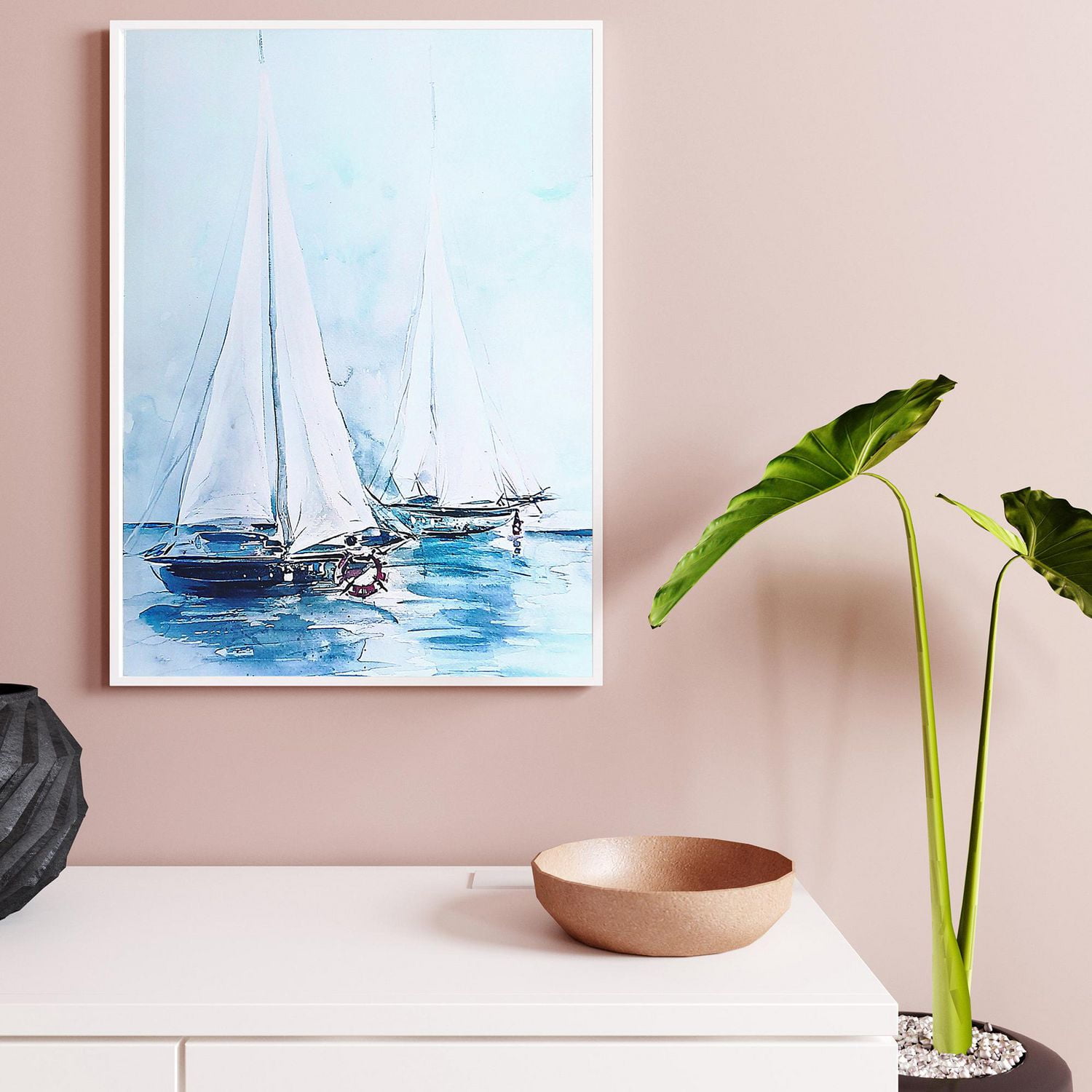 IH Casa Decor Toile Murale Art Voiliers
