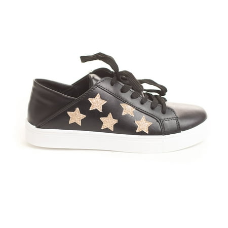 NEW Soho Shoes Women's Casual Glitter Stars Fashion (Best All Star Shoes)