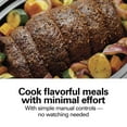 thumbnail image 5 of Hamilton Beach 6 Qt Slow Cooker, Stoneware Crock with Removable Pot, Stainless Steel, 5 of 9