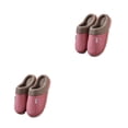 thumbnail image 2 of Zapatos para el hogar Qarigey pantuflas de algodón invierno tacón plano goma a prueba de viento, 2 of 6