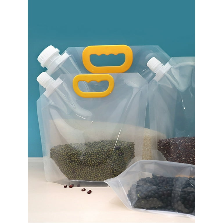 Moisture-proof Sealed Bag, Transparent Grain Storage Suction Bags,  Resealable Airtight Smell Proof Packaging Baggies, Stand Up Food Storage  Pouches, Aesthetic Room Decor, Home Decor, Kitchen Accessories - Temu