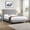 Gray, variant on Velvet Bed Frame with Pull Point Tufted Headboard | Easy Assembly, All Mattress Types | Enhance Bedroom's Comfort and Look