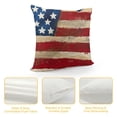 thumbnail image 4 of PHYHOO Patriotic Pillow Cover America Flag Color Decor Independence Day Decorations Red Cushion Case for Sofa Couch, 4 of 5