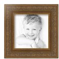 thumbnail image 2 of ArtToFrames 8" x 8" Wide Gold with Green Tones Picture Frame, 8x8 inch Gold Wood Poster Frame (WOM-5078), 3 Pack, 2 of 6