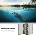 thumbnail image 1 of Caja de aparejos de pesca Doble cara 12 compartimentos Cebo Señuelo Gancho Negro Ehuebsd, 1 of 7
