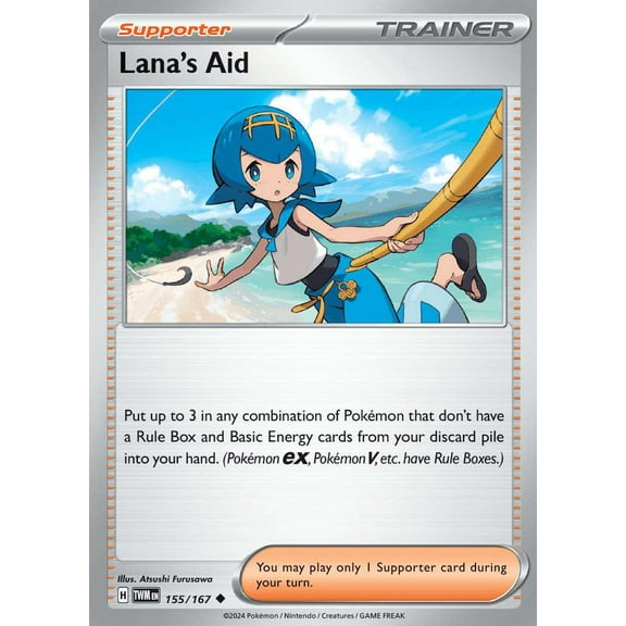 Pokemon Scarlet & Violet Twilight Masquerade Uncommon Lana's Aid #155