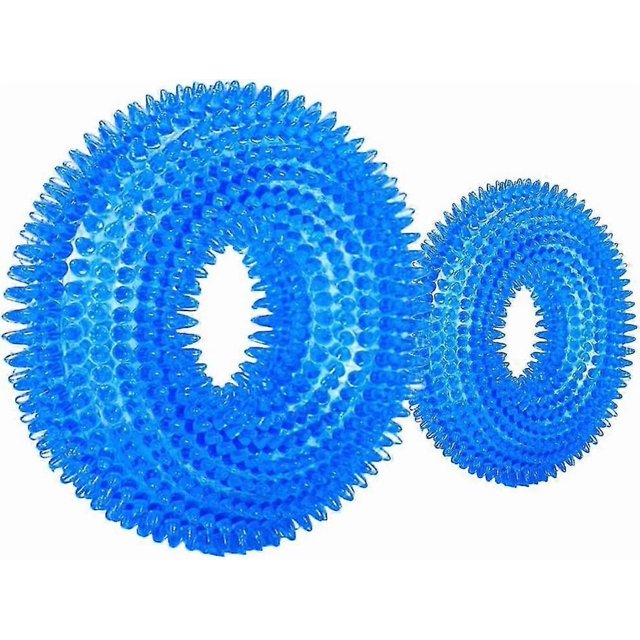 Dog Toy Puppy Squeak Bite Resistant Non Toxic Soft Natural Rubber 2pcs Gift