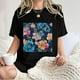 thumbnail image 3 of Faldas Cortas para Mujeres, Impresión de Flores Casual Oversized Camiseta de Manga Corta Top Hecho de 95% Poliéster 5% Spandex para Primavera Verano, Falda Corta de Verano, 3 of 7