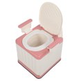 thumbnail image 1 of Bedside Commode, Solid Construction Portable Toilet Soft Padded  for Bathroom Outdoor, 1 of 7