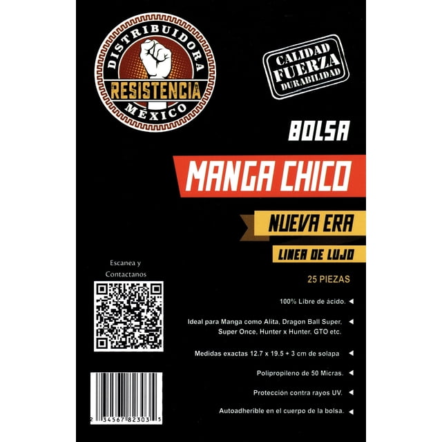 Bolsa manga chica nueva era 25 pzas