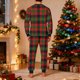 thumbnail image 4 of Pijama navideño para hombre, blusa y pantalones con estampado navideño a cuadros., 4 of 5