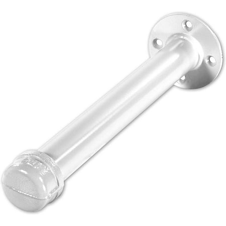 

10 Wall Mount Straight Pipe Faceout Hook 1.25 Diameter Pipe Clothing Hanger White 2 Pack