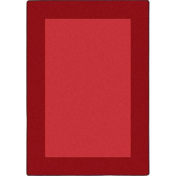 All Around Rectangle Classroom Carpet  Red - 7 ft. 8 in. x 10 ft. 9 in.