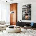 thumbnail image 6 of Hidden Frame Canvas Wall Art - Motivational "Mindset Is Everything" Lion Cub & Lion Reflection Positive Popular Wall Decor for Living Room 16x24in, 6 of 8