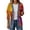 I Multicolor, variant on HAOTAGS Women's Long Sleeve Denim Jacket Lapel Collar Hoodless Jean Coat Button Front Casual Outerwear Multicolor Size 3XL