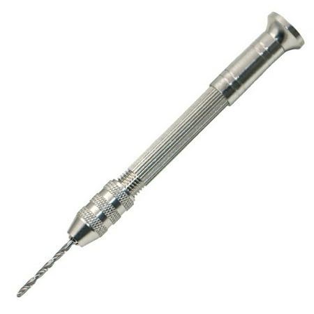

Xinwennn Mini Micro Aluminum Hand Drill With Keyless Chuck +10pc Twist Drill Bit Rotary Porcelain Bits