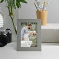 thumbnail image 6 of Grooved 3.5 in. x 5 in. Grey Picture Frame (Set of 2), 6 of 8