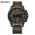 thumbnail image 4 of New Men Watch Curren Top Brand Luxury Mens Quartz Wristwatches Male Leather Military Date Sport Watches Relogio Masculino - Quartz Wristwatches, 4 of 6