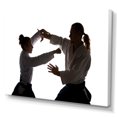 thumbnail image 2 of Designart "Woman Training In Martial Arts Fight Studio" Martial Arts Canvas Wall Art, 2 of 7