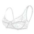 thumbnail image 2 of Endives Womens Underwire Bra Lace Floral Bra Unlined Unpadded Plus Size Full Coverage Bra, 2 of 8