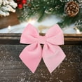thumbnail image 6 of Luoshdecor Red Velvet Wreath Bows,Winter Christmas Bows Xmas Hanging Ornaments for Christmas Wreath Party Decoration 7.87 in, 6 of 6