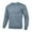 Blue, variant on Men's Basic Color Round Neck Sweatshirt, Loose Fit Casual Youth Pullover Hoodie for Streetwear,Black,3XL