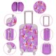 thumbnail image 4 of American Doll Suitcase Play Set - Accesorios de viaje para niñas de 18 pulgadas, con lindo estampado, juguete morado seguro y duradero, 4 of 4