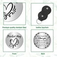 thumbnail image 3 of Little Heart Pocket Hug Token Long Distance Relationship Keepsake Stainless Steel Double Sided Memorial Coin, 3 of 9