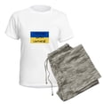 thumbnail image 5 of CafePress - I Stand With Ukraine Pajamas - Women's Short Sleeve Print T-Shirt and Pants Light Cotton Pajama Set, 5 of 7