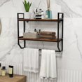 thumbnail image 6 of Over the Toilet Shelf Wall Mounted with Metal Frame for Bathroom, 6 of 6
