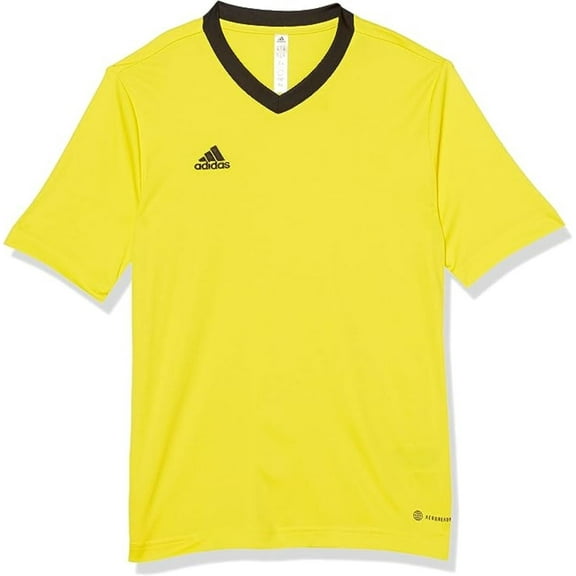 adidas Kids' Entrada 22 Jersey, Team Yellow/Black, X-Small