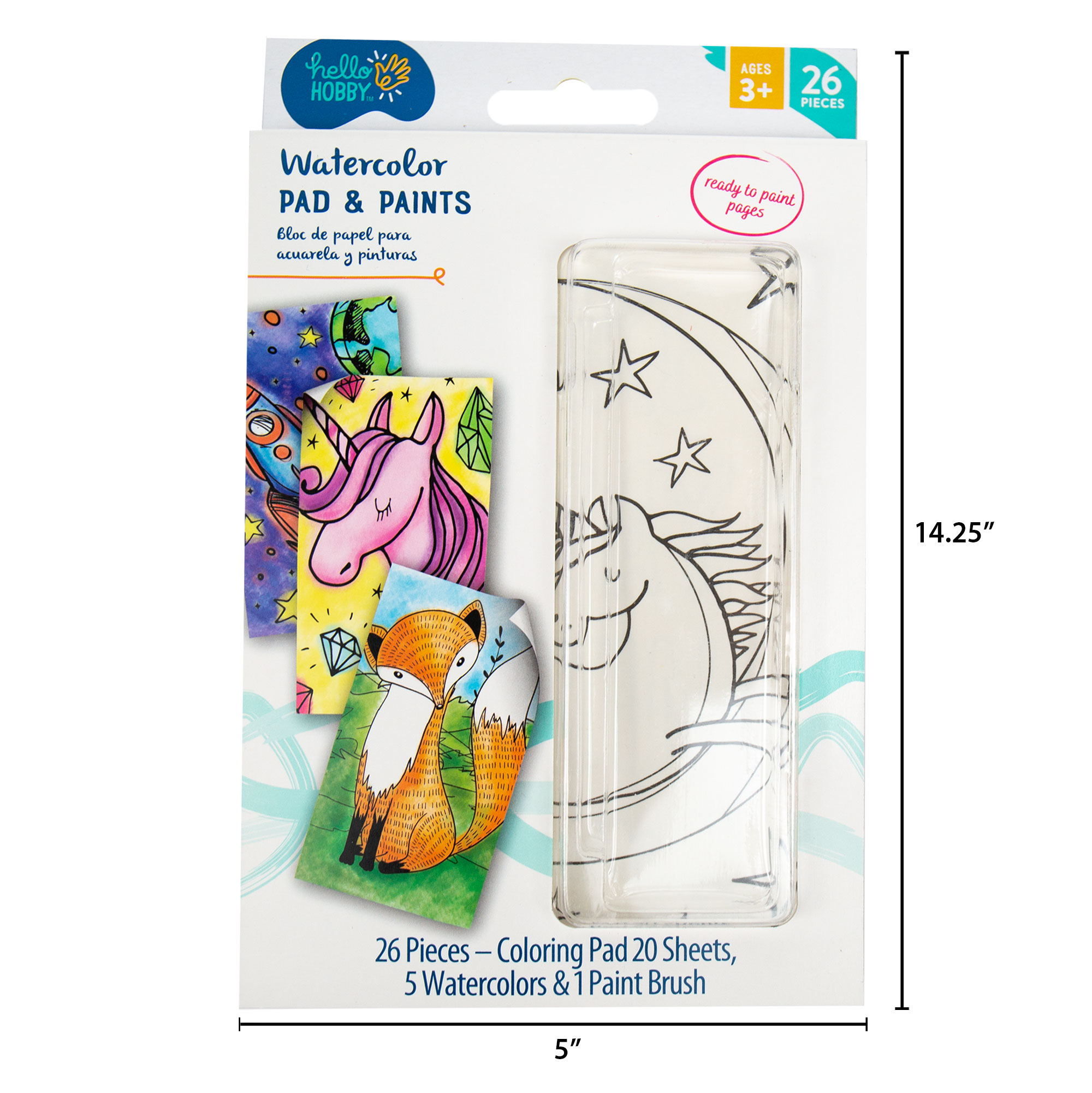 Hello Hobby Watercolor Paint Pads, 3 Pack