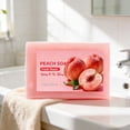 thumbnail image 4 of Kokovifyves Peach Bath Soap Bar, Gentle Daily Cleanser for Face & Body, Non-Tightening Fresh Care 100g, 4 of 9