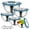Blue, variant on Vesteel Mixing Bowls with Lids Set of 8, Stainless Steel Prep Bowls with Upgraded Airtight Visible Lid, Metal Nesting Bowl Attach with 3 Graters for Kitchen Grating/ Shredding / Mixing - Multicolor