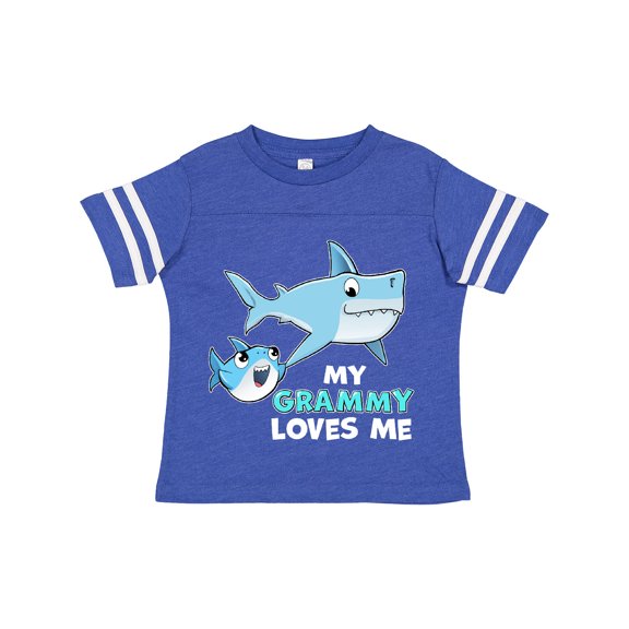Inktastic My Grammy Loves Me with Cute Sharks Boys or Girls Toddler T-Shirt