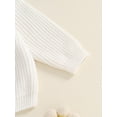 thumbnail image 6 of Suealasg Baby Girls Fall Sweaters 9 12 18 Months Infant Girls Long Sleeve Flower Letters Knit Pullovers Newborn Girls Autumn Winter Warm Knitwear Sweaters, 6 of 7